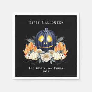 Prettig Halloween Griezelige Samhain Pompoenen Kri Servet