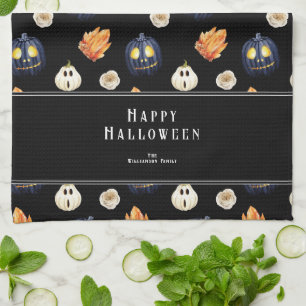 Prettig Halloween Griezelige Samhain Pompoenen Kri Theedoek