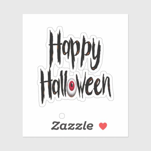 Prettig Halloween griezelige sticker (Vel)