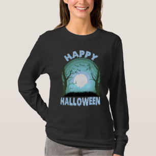 Prettig Halloween Griezelijke Maneschijn Nacht T-shirt
