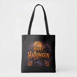 Prettig Halloween Griezelnacht – Spooky Halloween Tote Bag