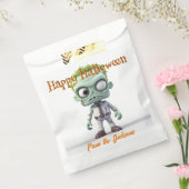 Prettig Halloween GROENE MONSTER Bedankzakje (Gezegeld)