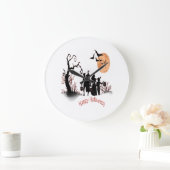 Prettig Halloween Grote Klok (Huis)