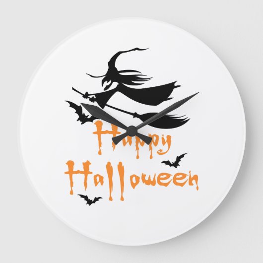 Prettig Halloween Grote Klok (Voorkant)
