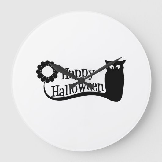 Prettig Halloween Grote Klok (Voorkant)