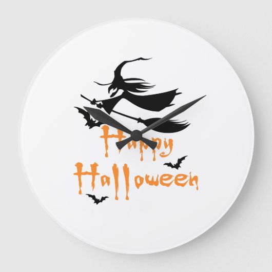 Prettig Halloween Grote Klok (Voorkant)