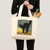 Prettig Halloween Grote Tote Bag (Voorkant (product))