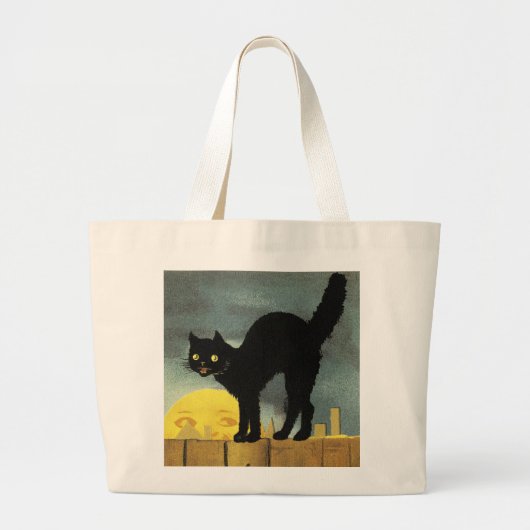 Prettig Halloween Grote Tote Bag (Voorkant)