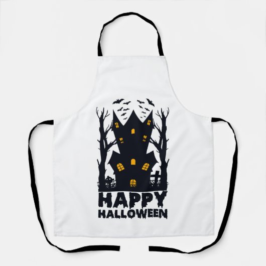 Prettig Halloween Halloween Prettig Halloween Schort (Voorkant)