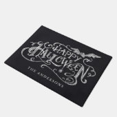 Prettig Halloween Handlettering Krijt Persoonlijk Deurmat (Schuin)
