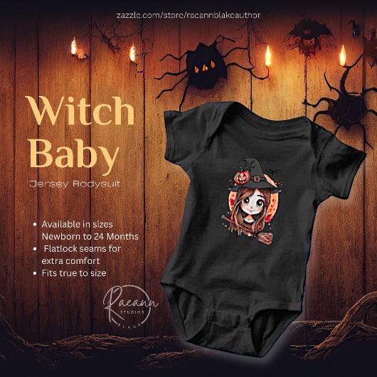 Prettig Halloween Heks Baby Jersey Bodysuit