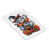 Prettig Halloween Heks Kat Magneet (Rechterzijde)