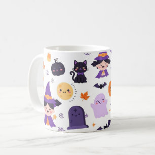 Prettig Halloween Heksen Geesten Katten Vleermuize Koffiemok