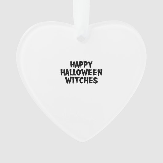 Prettig Halloween Heksen Ornament (voorkant)