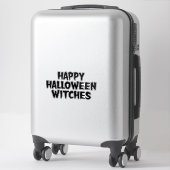 Prettig Halloween Heksen Sticker (Koffer)