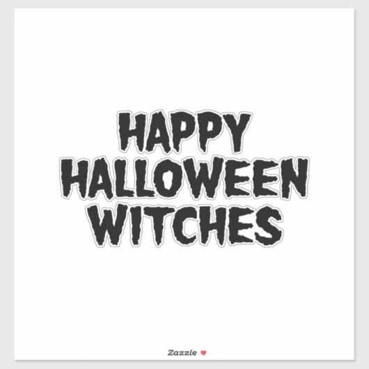 Prettig Halloween Heksen Sticker (Vel)