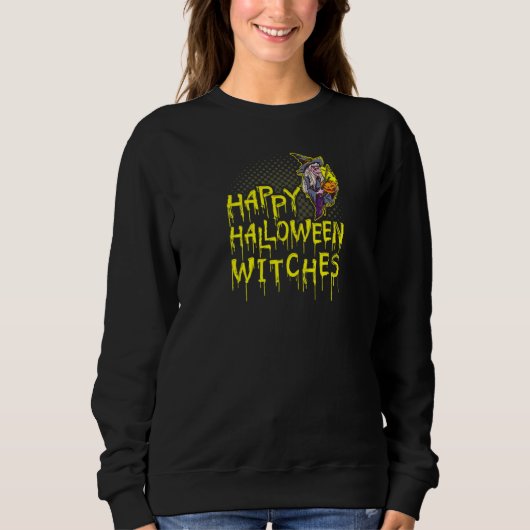 Prettig Halloween Heksen Trui (Voorkant)