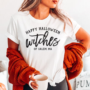 Prettig Halloween Heksen Zwar Script Aangepaste St Tri-Blend Shirt