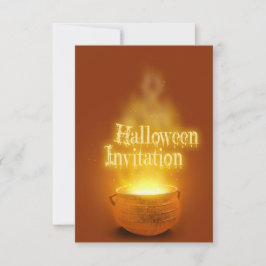 Prettig Halloween Heksencaldron Kaart