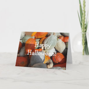 Prettig Halloween Herfst Zegeningen Pompoenen Kaart
