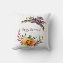 Prettig Halloween Herfstloof  Kussen