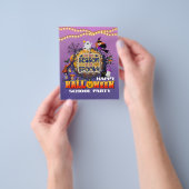 Prettig Halloween Het is spookseizoen viering Flyer (Hand)