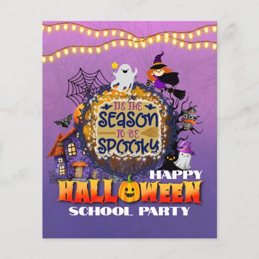 Prettig Halloween Het is spookseizoen viering Flyer (Voorkant)
