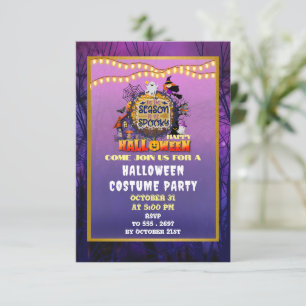 Prettig Halloween Het is spookseizoen viering Kaart