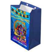 Prettig Halloween Het is spookseizoen viering Medium Cadeauzakje (Voorkant Gekanteld)