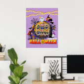 Prettig Halloween Het is spookseizoen viering Poster (Thuiskantoor)