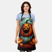 Prettig Halloween Iedereen Schort (Gedragen)