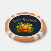 Prettig Halloween Jack-O-Lantern Brouwbekercup Poker Chips (Enkel)