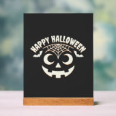 Prettig Halloween Jack-O-Lantern Gezicht Design_1 Acryl Bord (Neutraal)