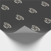Prettig Halloween Jack-O-Lantern Gezicht Design_1 Cadeaupapier (Hoek)