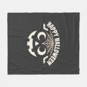 Prettig Halloween Jack-O-Lantern Gezicht Design_1 Fleece Deken (Voorkant (Horizontaal))