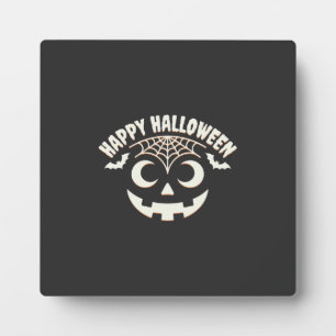 Prettig Halloween Jack-O-Lantern Gezicht Design_1 Fotoplaat