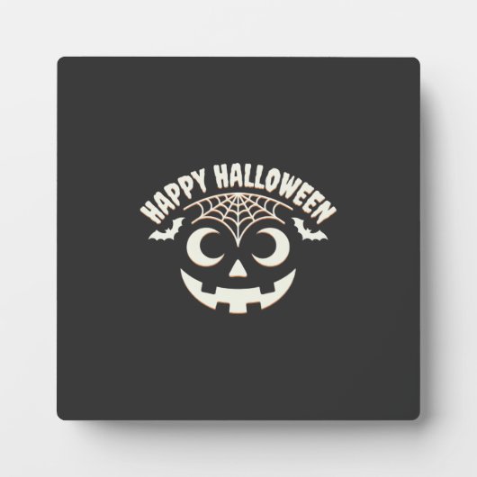 Prettig Halloween Jack-O-Lantern Gezicht Design_1 Fotoplaat (Voorkant)