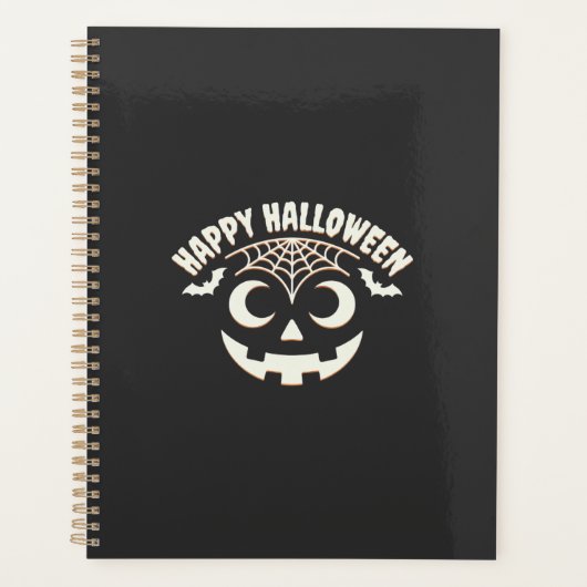 Prettig Halloween Jack-O-Lantern Gezicht Design_1 Planner (Voorkant)