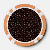 Prettig Halloween Jack-O-Lantern Lichtgevende Gezi Poker Chips (Achterkant)