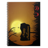 Prettig Halloween Jack O Lantern Pompoenen Notitieboek (Voorkant)
