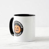 Prettig Halloween Jack O Lantern Snoep of een Leuk Mok (Voorkant links)
