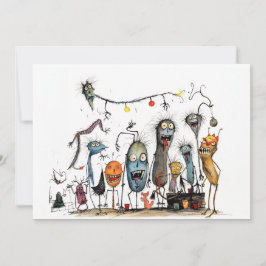 Prettig Halloween, jij monster! Feestdagenkaart