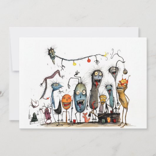 Prettig Halloween, jij monster! Feestdagenkaart (Voorkant)