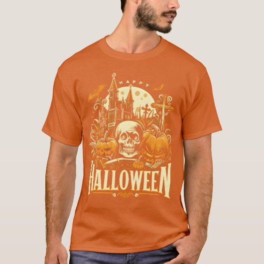 Prettig Halloween jongetje T-shirt (Voorkant)
