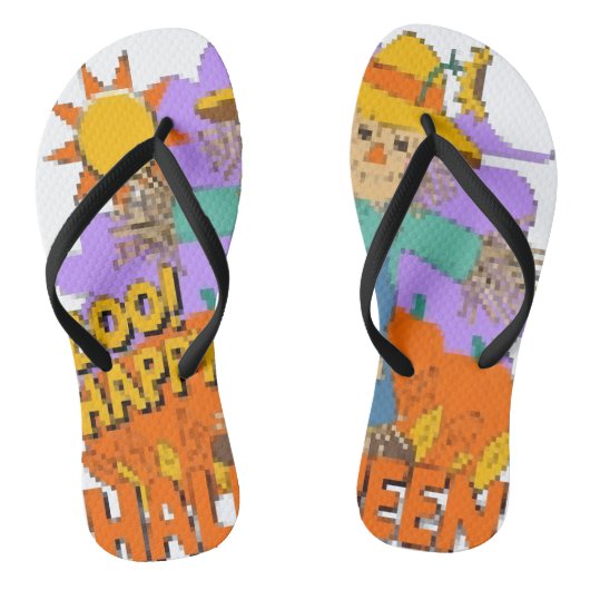 Prettig Halloween jongetje  Teenslippers (Voetbed)