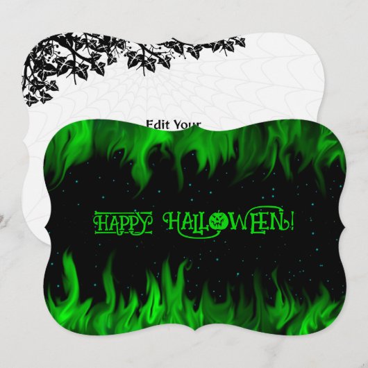 PRETTIG HALLOWEEN! KAART (Voorkant / Achterkant)