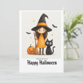 Prettig Halloween Kaart (Staand voorkant)