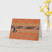 Prettig Halloween Kaart (Gele Bloem)