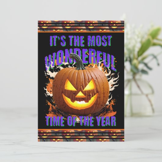 Prettig Halloween Kaart (Staand voorkant)