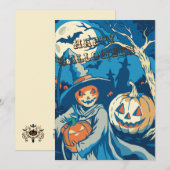 Prettig Halloween Kaart (Voorkant / Achterkant)
